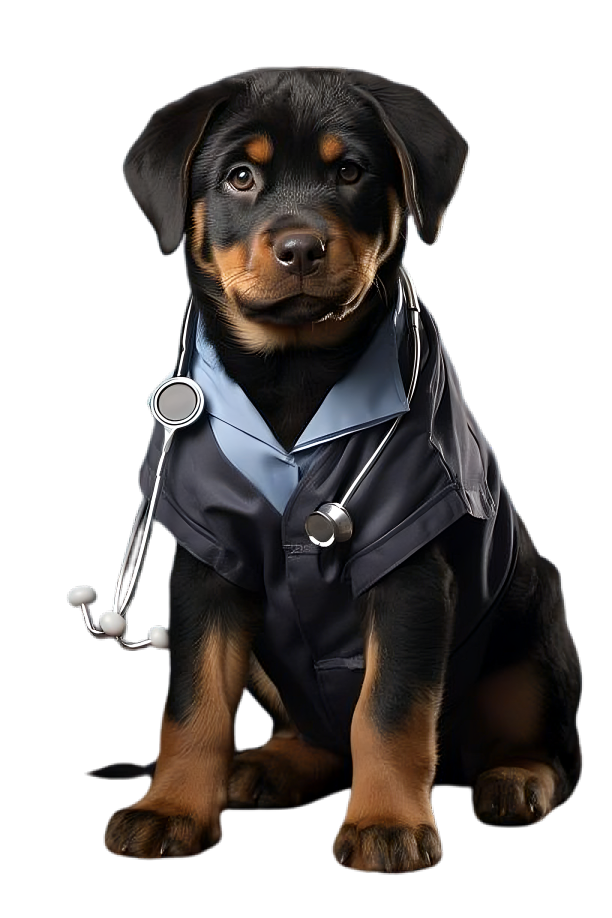 Un perro usando el collar inteligente PetHealth en un entorno alegre y saludable